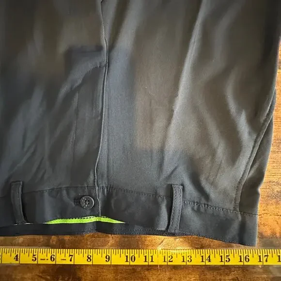 Izod Golf Mens Pants 32x32 Straight Leg Slim Navy Blue Stretch Chino Flat Front - Picture 5 of 7